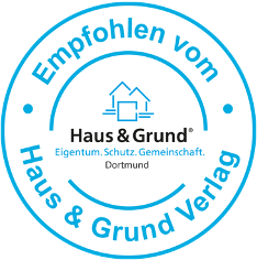 Siegel Empfohlen von Haus & Grund Verlag