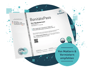 Vorschau des itsmydata BonitätsPass Dokuments