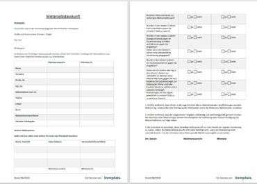 Mieterselbstauskunft – Ratgeber & kostenlose PDF- und Word-Vorlage