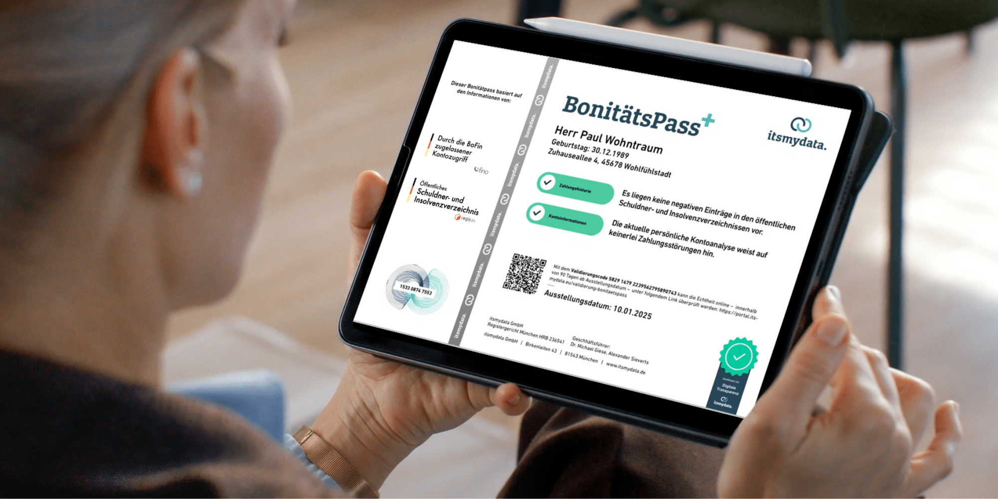 Bonitätsnachweis Dokument