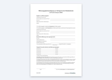 Wohnungsgeberbestätigung: Ratgeber & kostenlose PDF-Vorlage